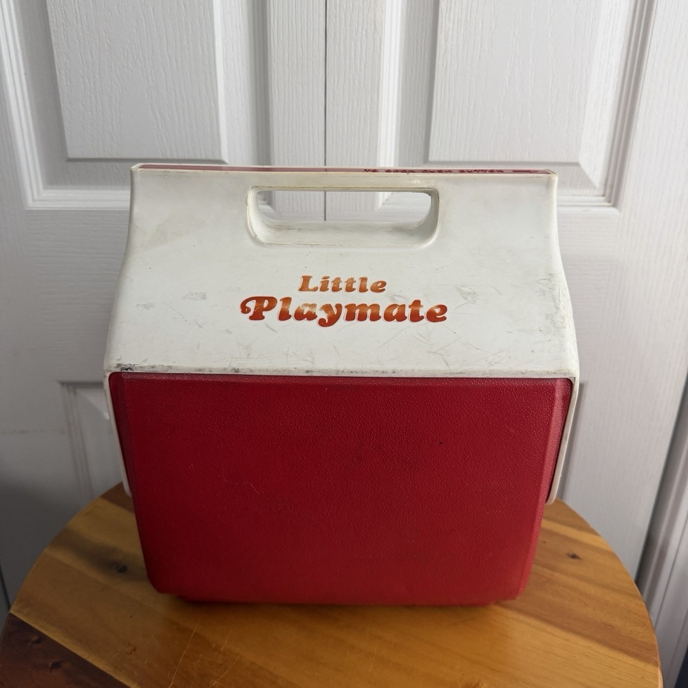 Vintage Igloo Little Playmate Red White 1978 Cooler Lake Beach Camp Travel